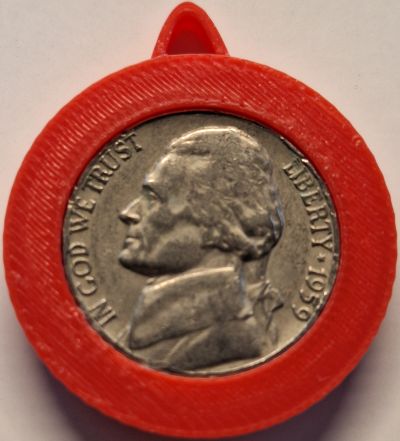 Plastic encased nickel