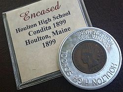 Houlton HS 1899 Encased cent